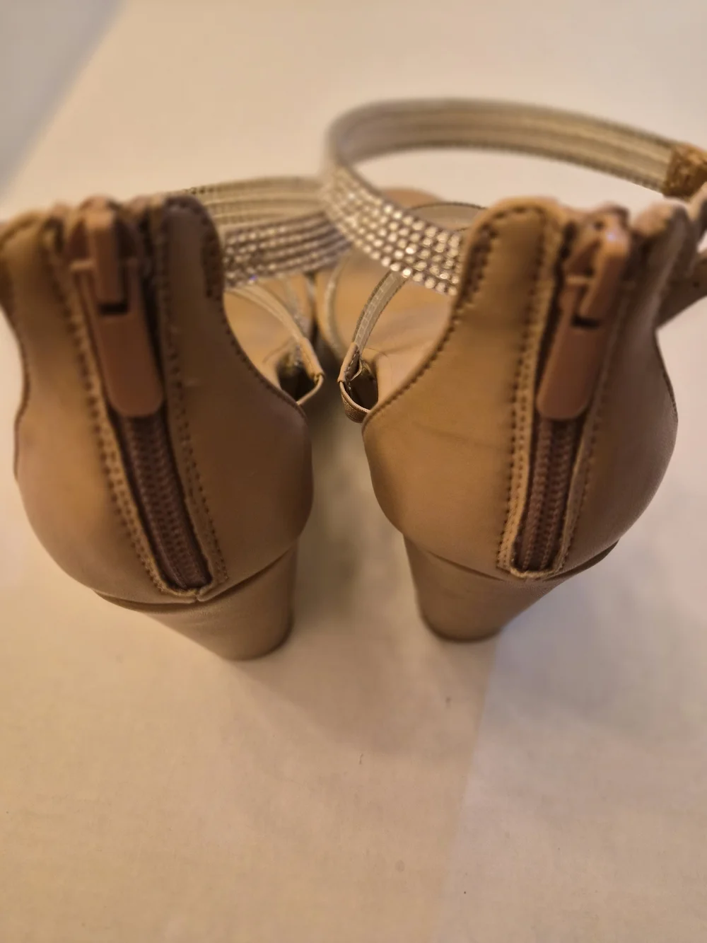 torrid Blush Nude Wedge Sandals with Sparkle Straps